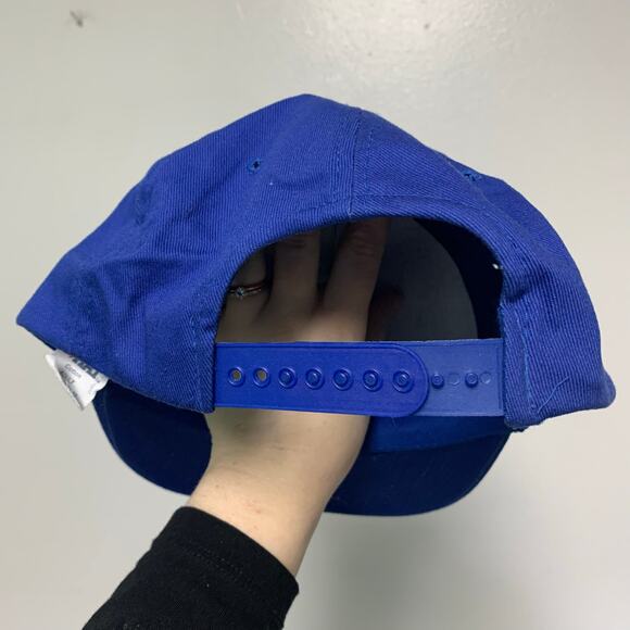 That Hat Vintage Blue Embroidered Cow Cotton Snapback Hat Adult ONE SIZE - Picture 3 of 6